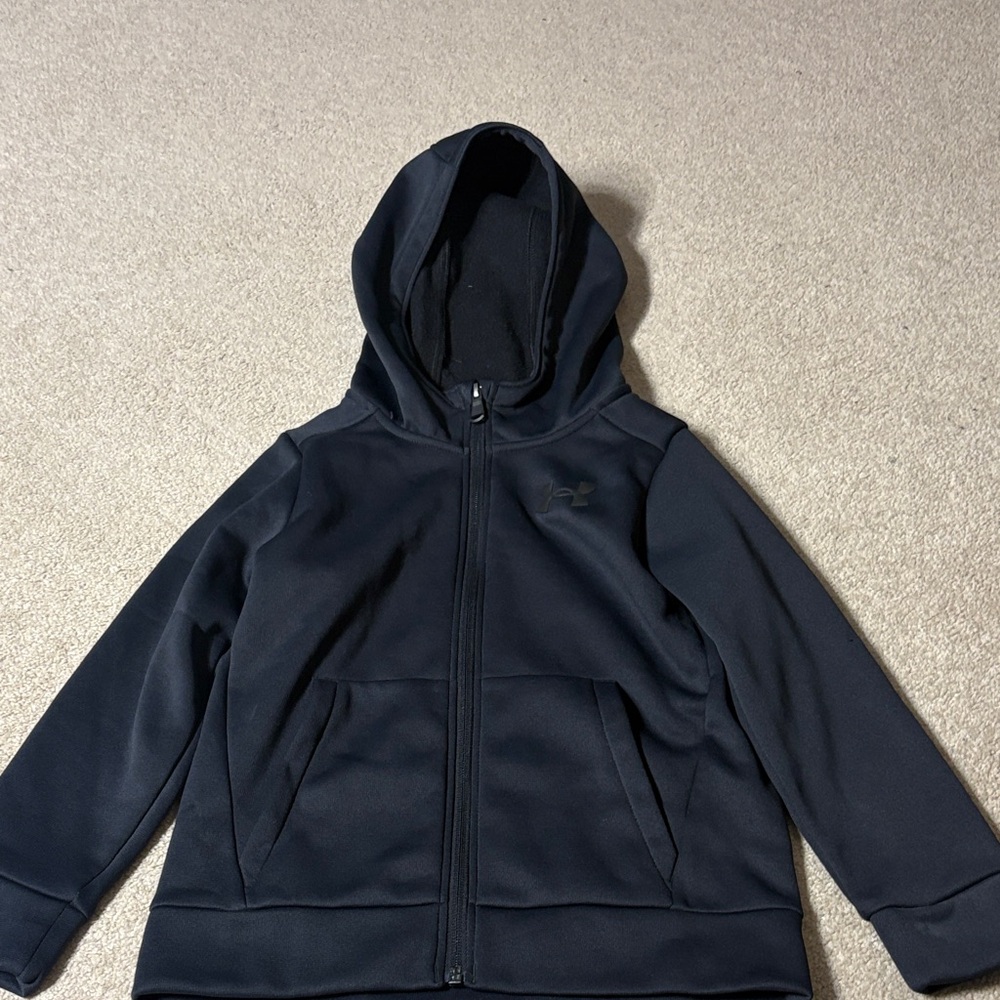 Under Armour Kids Black Zip Up Jacket